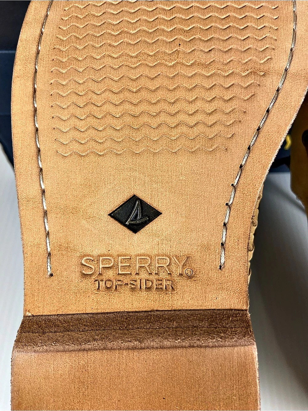 Sperry Gold Cup Woven Leather Boat Shoes Tan Men’s 10.5 NIB - Picture 9 of 16